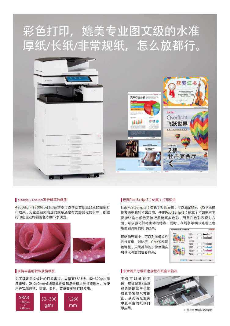 理光MP C3004彩色數(shù)碼復合機 